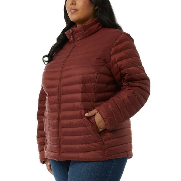NWT 32 Degrees Women's Plus Down Filled Lightweight Quilted Jacket - Picture 2 of 6
